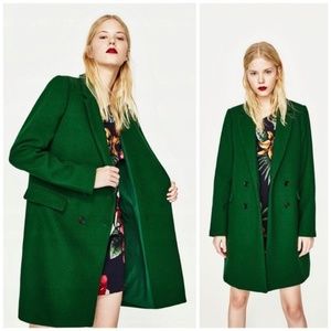 Zara Women Wool Coat (New, Size S)